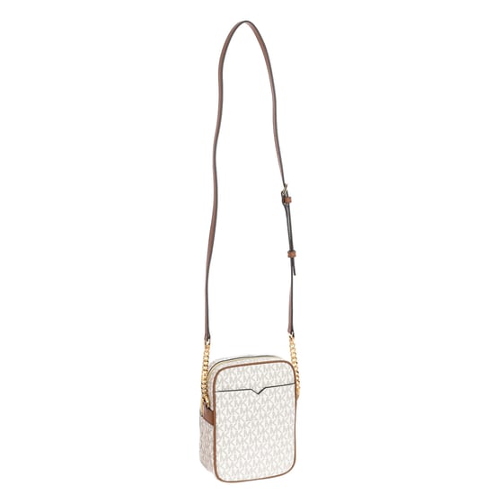 Michael Kors Jet Set Travel Signature Medium Logo Chain Crossbody Flygväskan - Image 6