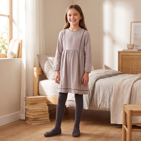 Warm stretch cotton leotard 88244 girl - Image 4