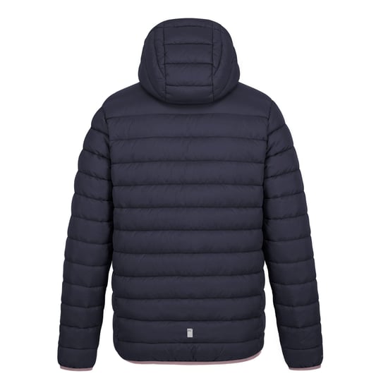 Regatta Childrens/Kids Marizion Hooded Padded Jacket (Navy/Powder Lilac) - Image 3