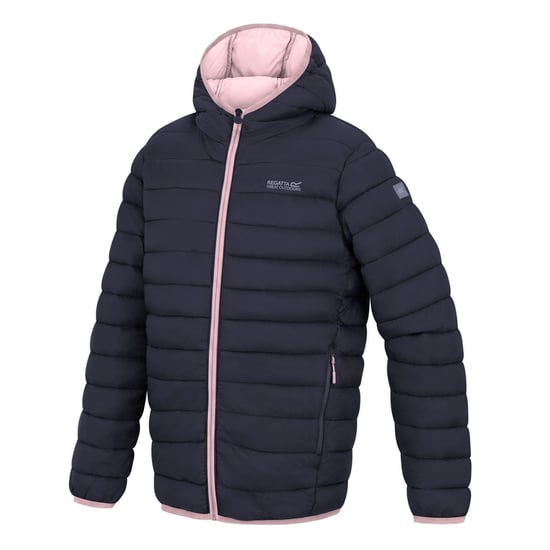 Regatta Childrens/Kids Marizion Hooded Padded Jacket (Navy/Powder Lilac) - Image 4