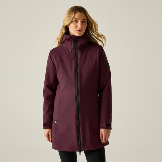 Regatta Womens/Ladies Denbury 3 in 1 Jacket (Fig/Powder Lilac) - Image 3