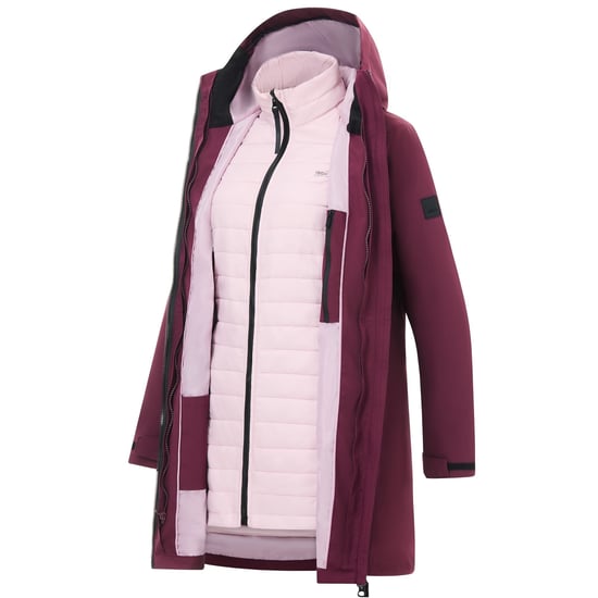 Regatta Womens/Ladies Denbury 3 in 1 Jacket (Fig/Powder Lilac) - Image 5