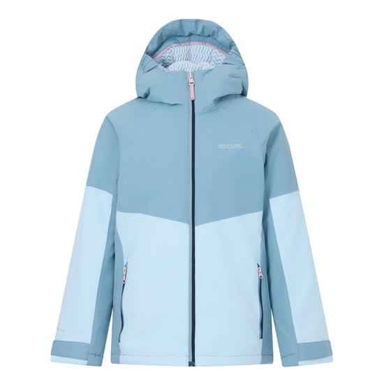 Regatta Childrens/Kids Hillain Lined Waterproof Jacket (Dusky Blue/Skyway) - Image 2