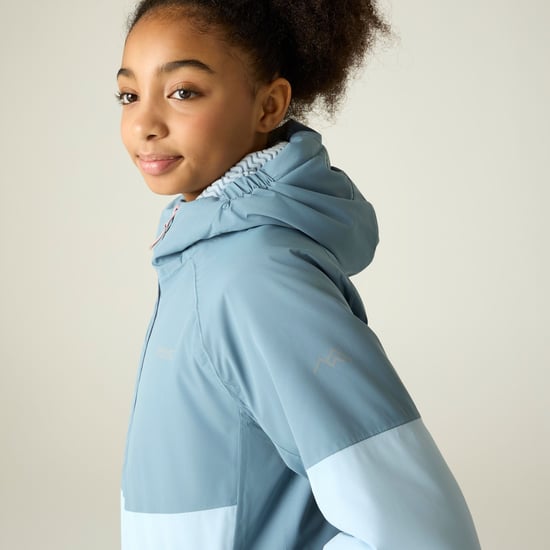 Regatta Childrens/Kids Hillain Lined Waterproof Jacket (Dusky Blue/Skyway) - Image 4