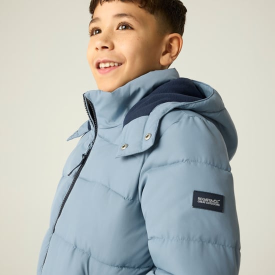 Regatta Childrens/Kids Rover Padded Jacket (Dusky Blue/Navy) - Image 3