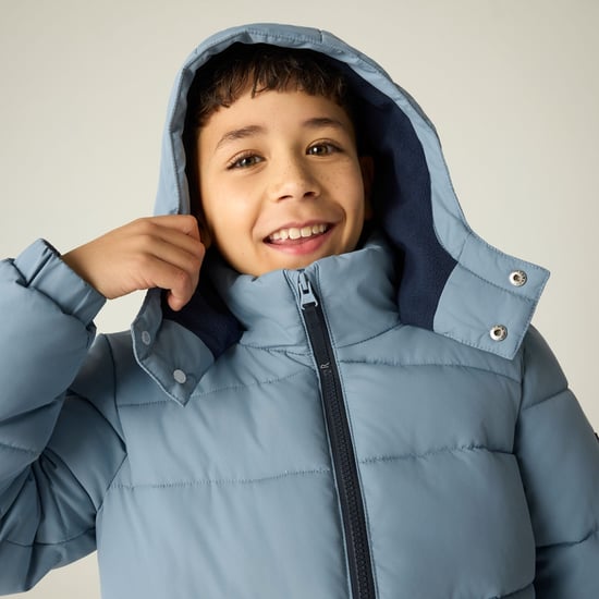 Regatta Childrens/Kids Rover Padded Jacket (Dusky Blue/Navy) - Image 4
