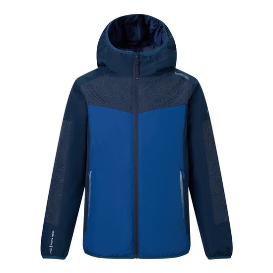 Regatta Childrens/Kids Illuma Waterproof Reflective Insulated Jacket (Navy/Aviator Blue) - Image 2