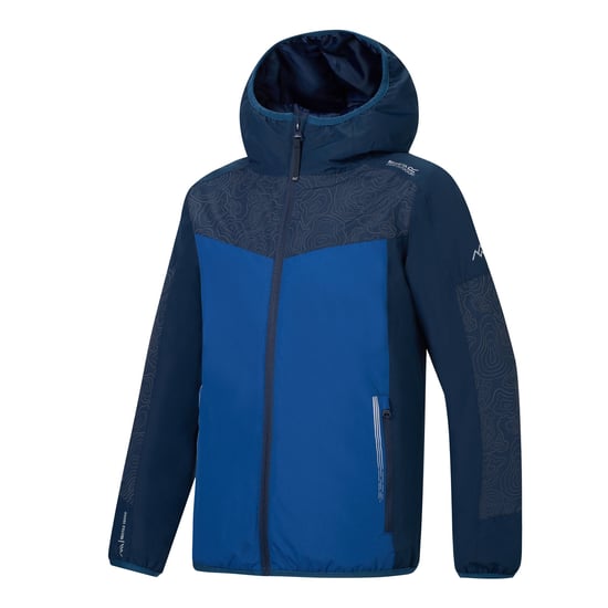 Regatta Childrens/Kids Illuma Waterproof Reflective Insulated Jacket (Navy/Aviator Blue) - Image 4