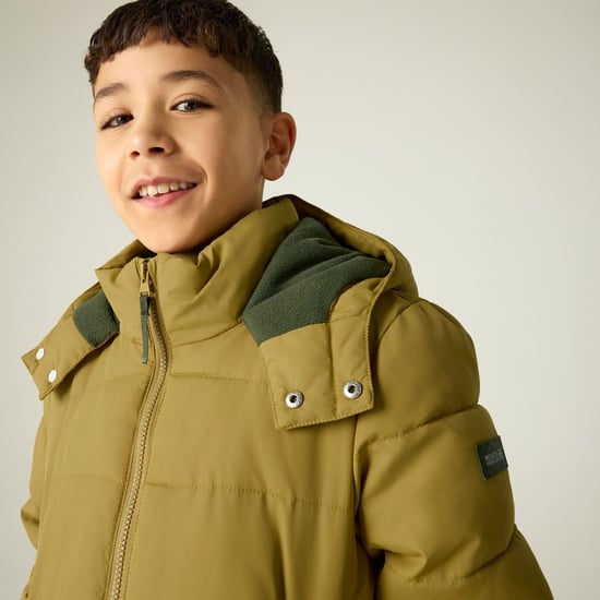 Regatta Childrens/Kids Rover Padded Jacket (Wood Brown/Dark Khaki) - Image 4