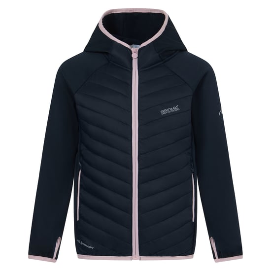 Regatta Childrens/Kids Andreson Hybrid Padded Jacket (Navy/Powder Lilac) - Image 1