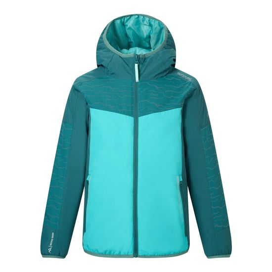 Regatta Childrens/Kids Illuma Reflective Waterproof Insulated Jacket (Mediterranea/Turquoise) - Image 2
