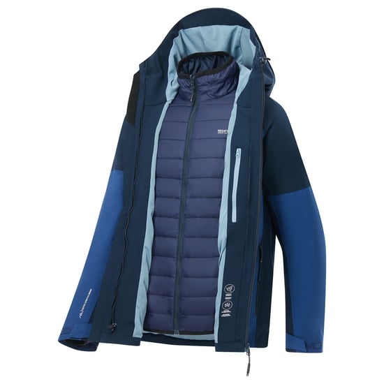 Regatta Mens Wentwood 3 in 1 Jacket (Aviator Blue/Navy) - Image 5