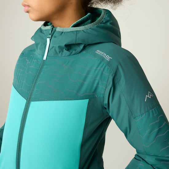 Regatta Childrens/Kids Illuma Reflective Waterproof Insulated Jacket (Mediterranea/Turquoise) - Image 5