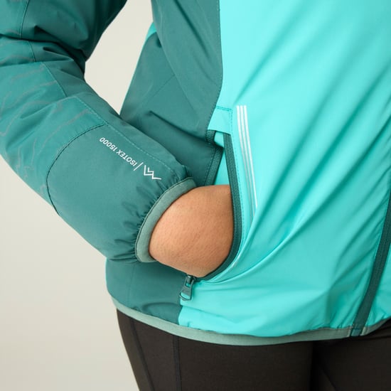 Regatta Childrens/Kids Illuma Reflective Waterproof Insulated Jacket (Mediterranea/Turquoise) - Image 6