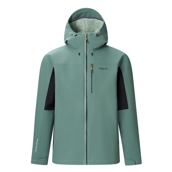 Regatta Mens Birchdale II Waterproof Jacket (Dark Forest Green/Black) - Image 1