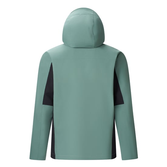 Regatta Mens Birchdale II Waterproof Jacket (Dark Forest Green/Black) - Image 2