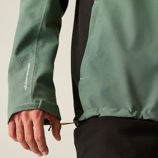 Regatta Mens Birchdale II Waterproof Jacket (Dark Forest Green/Black) - Image 4