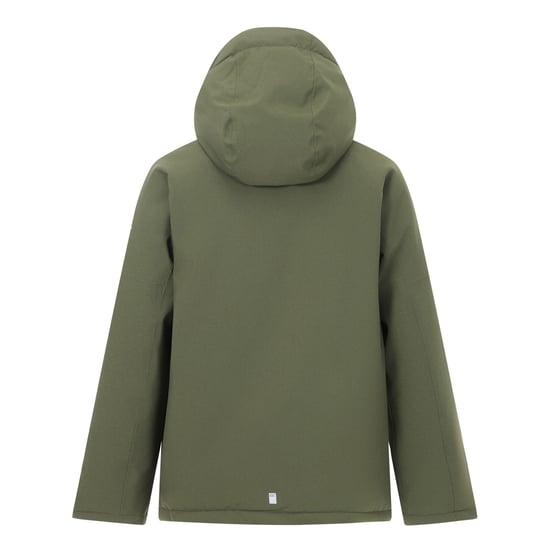 Regatta Childrens/Kids Hillain Lined Waterproof Jacket (Dark Khaki/Rooibos Tea) - Image 3
