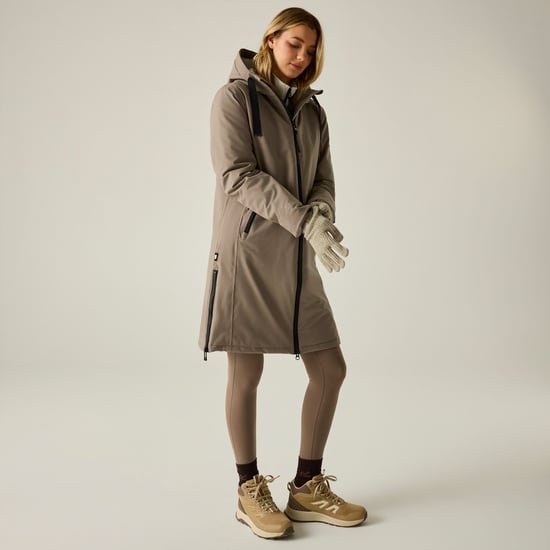 Regatta Womens/Ladies Waterproof Insulated Jacket (Mocha/Light Vanilla) - Image 1