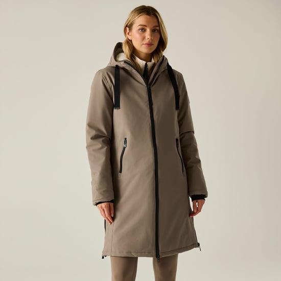 Regatta Womens/Ladies Waterproof Insulated Jacket (Mocha/Light Vanilla) - Image 6