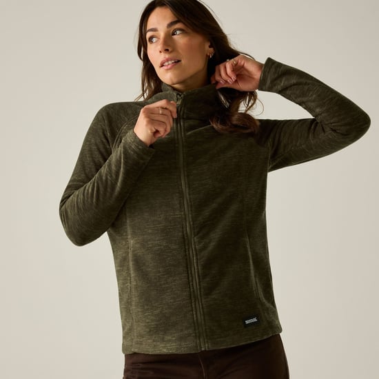 Regatta Dames/Dames Mayse Full Zip Fleecejack (Bark Green) - Image 1