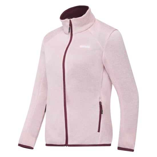 Regatta Womens/Ladies Newhill Full Zip Fleece Jacket (Pink Haze/Fig) - Image 3