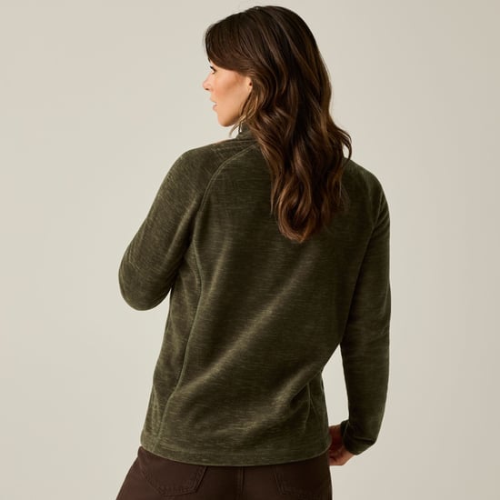 Regatta Dames/Dames Mayse Full Zip Fleecejack (Bark Green) - Image 6