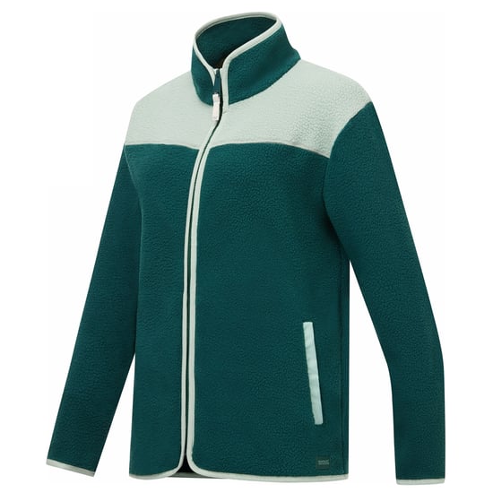 Regatta Womens/Ladies Frankie Borg Full Zip Fleece Jacket (Deep Pine/Glacier) - Image 4