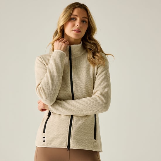 Regatta Womens/Ladies Elzie Fleece Jacket (Light Vanilla/Moonbeam) - Image 1