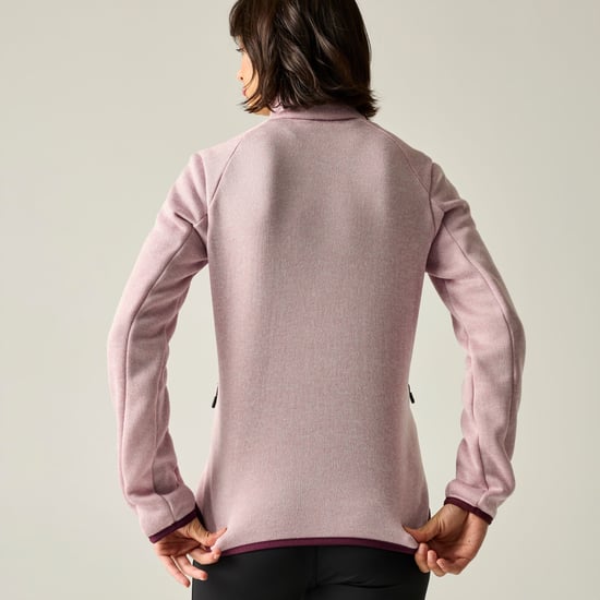 Regatta Womens/Ladies Newhill Full Zip Fleece Jacket (Pink Haze/Fig) - Image 6