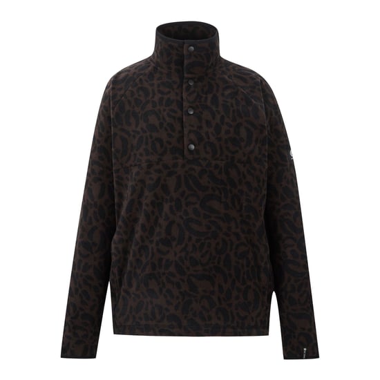 Dare 2B Fleecetröja för kvinnor/damer med leopardmönster (Varm chokladsås) - Image 1