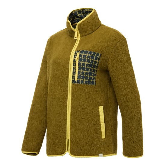 Regatta Womens/Ladies Orla Kiely Ecclipse Borg Fleece Jacket (Fur Green) - Image 4