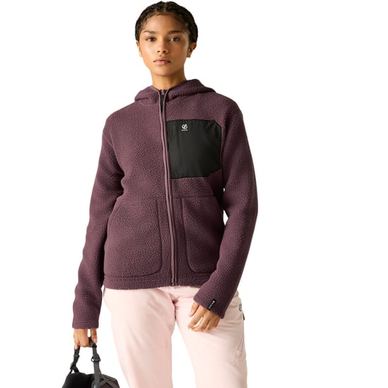 Dare 2B Womens/Ladies Firn Borg Hooded Fleece (Huckleberry) - Image 1