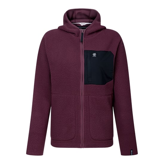 Dare 2B Womens/Ladies Firn Borg Hooded Fleece (Huckleberry) - Image 2