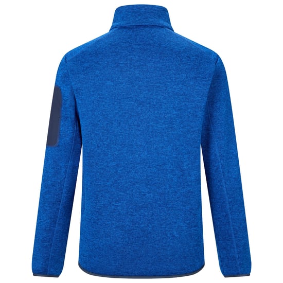 Regatta Mens Newhill Marl Full Zip Fleece Jacket (Olympian Blue/Wild Lime) - Image 3