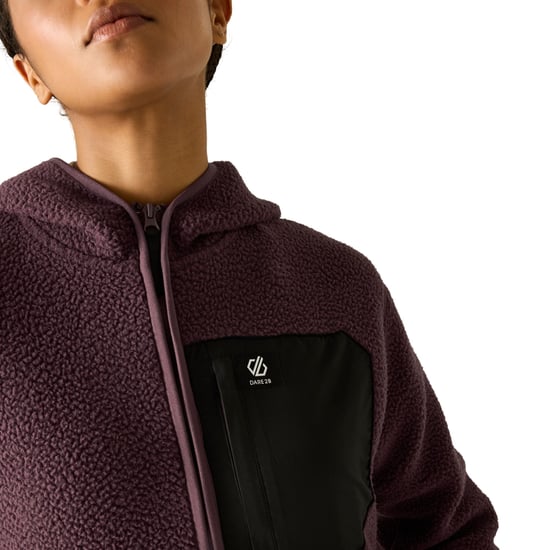 Dare 2B Womens/Ladies Firn Borg Hooded Fleece (Huckleberry) - Image 5