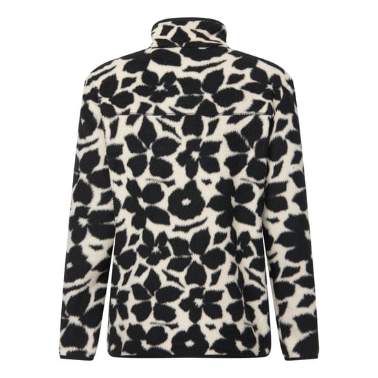 Regatta Womens/Ladies Frankie Floral Borg Full Zip Fleece Jacket (Monochrome/Shadow) - Image 2