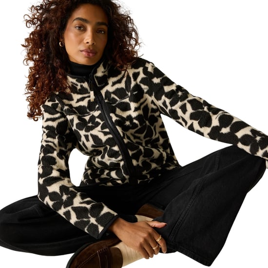 Regatta Womens/Ladies Frankie Floral Borg Full Zip Fleece Jacket (Monochrome/Shadow) - Image 3