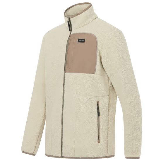 Regatta Mens Frankie Borg Fleece Jacket (Abbeystone/Smokey Olive) - Image 4