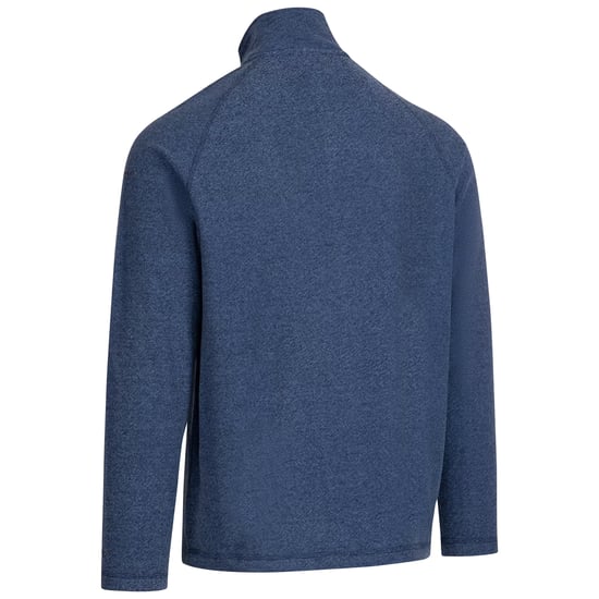 Trespass Mens Keynote Anti Pilling 1/4 Zip Fleece Top (Coastal Blue/Navy) - Image 3