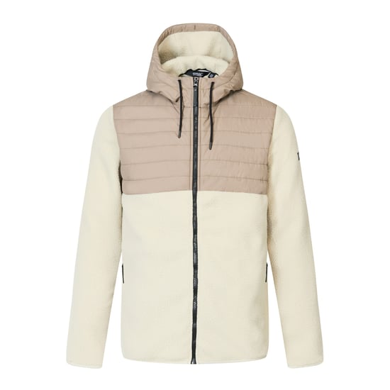Regatta Mens Frankie Two Tone Borg Fleece Hybrid Jacket (Abbeystone/Smokey Olive) - Image 1