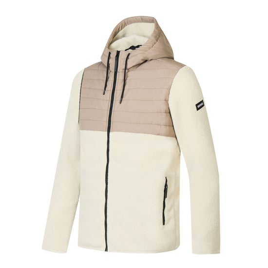Regatta Mens Frankie Two Tone Borg Fleece Hybrid Jacket (Abbeystone/Smokey Olive) - Image 6
