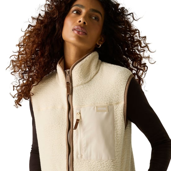 Regatta Borg longline bodywarmer voor dames (Lichte vanille/mokka) - Image 5