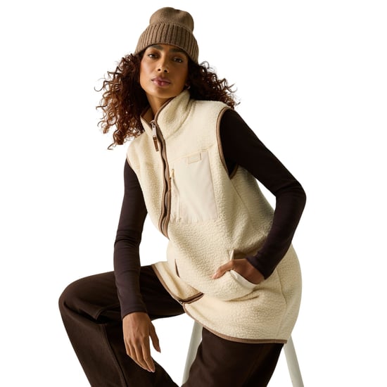 Regatta Borg longline bodywarmer voor dames (Lichte vanille/mokka) - Image 6