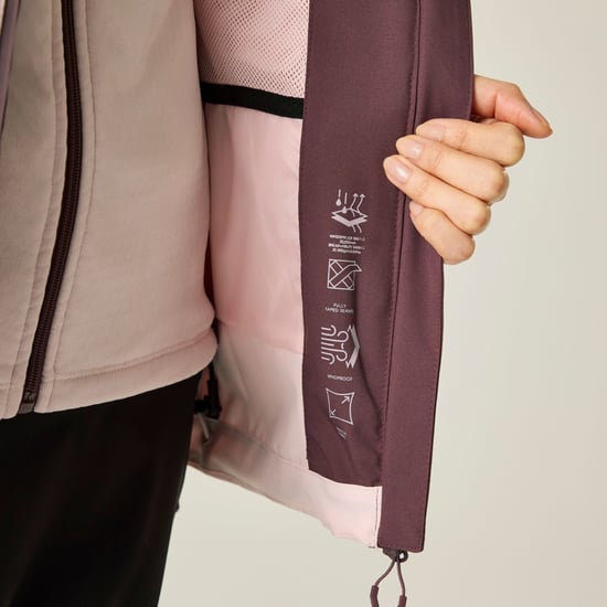 Dare 2B Womens/Ladies Torrek III Logo Jacket (Huckleberry/Pink Haze) - Image 6