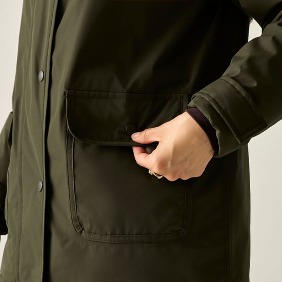 Regatta Womens/Ladies Orla Kiely Insulated Waterproof Jacket (Brown Shadow/Eccentric Purple) - Image 6
