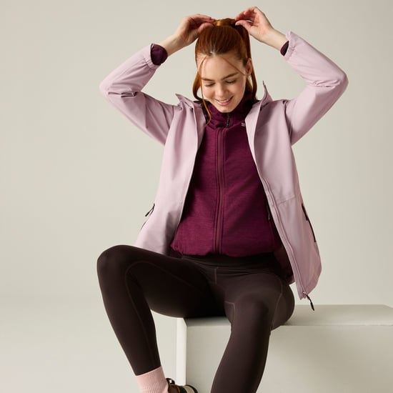 Regatta Womens/Ladies Hamara IV Waterproof Jacket (Powder Lilac/Fig) - Image 1
