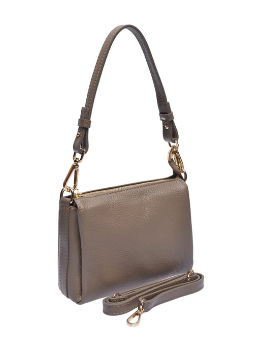 Luisa Vannini Beige Rundleer Tas - Image 2