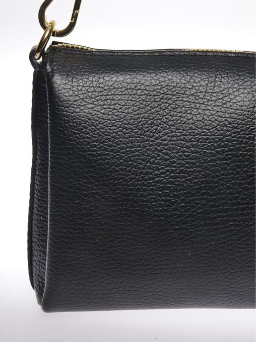 Luisa Vannini Zwart Rundleer Tas - Image 3