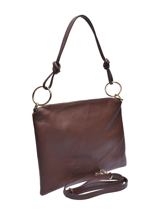 Luisa Vannini Bordeauxrood Rundleer Tas - Image 2